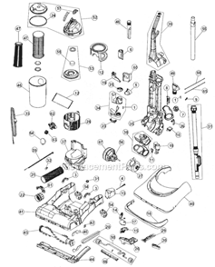 Part Location Diagram of RO-860057 Dirt Devil Hepa Filter Assembly